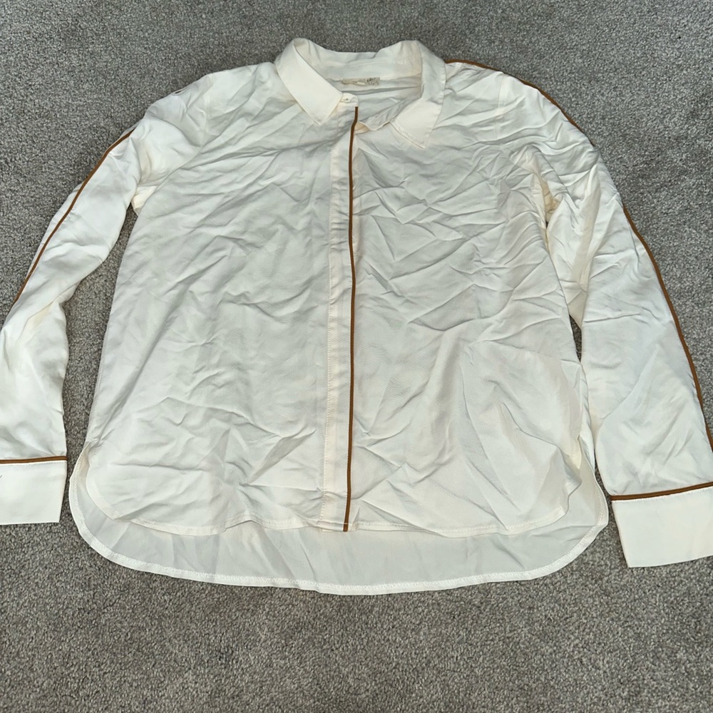 Women's Ecru Button Down